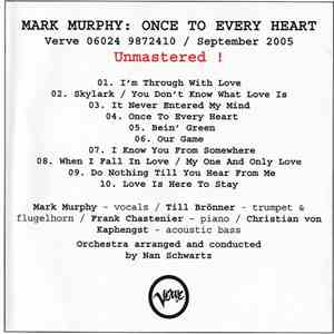 Mark Murphy - Once To Every Heart download free